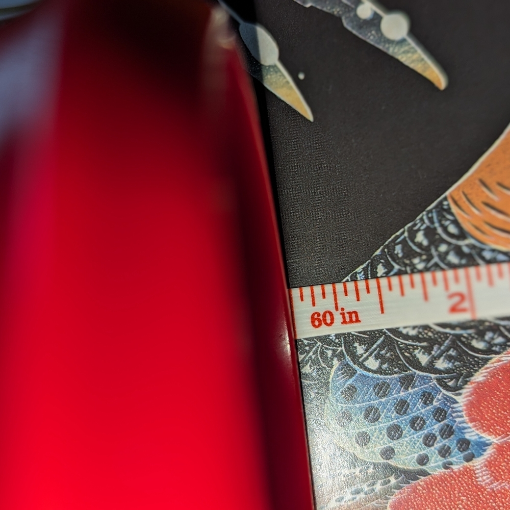 ❤️🍒 Wide Vintage Bangle Bright Cherry Red Space Age Bracelet ♥️🍒♥️ - Picture 10 of 13